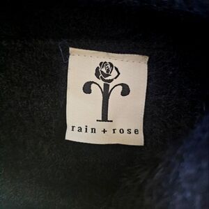 Rain & Rose Ladies Angora Long Sleeve Sweater w/ rust embellishments